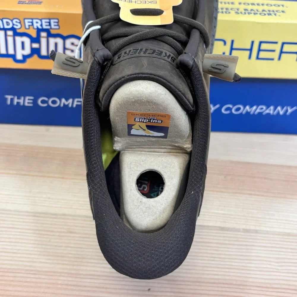 SKECHERS Melson-Edrick Brown Slip-ins Loafer Shoe Men's size 9 Hands Free
